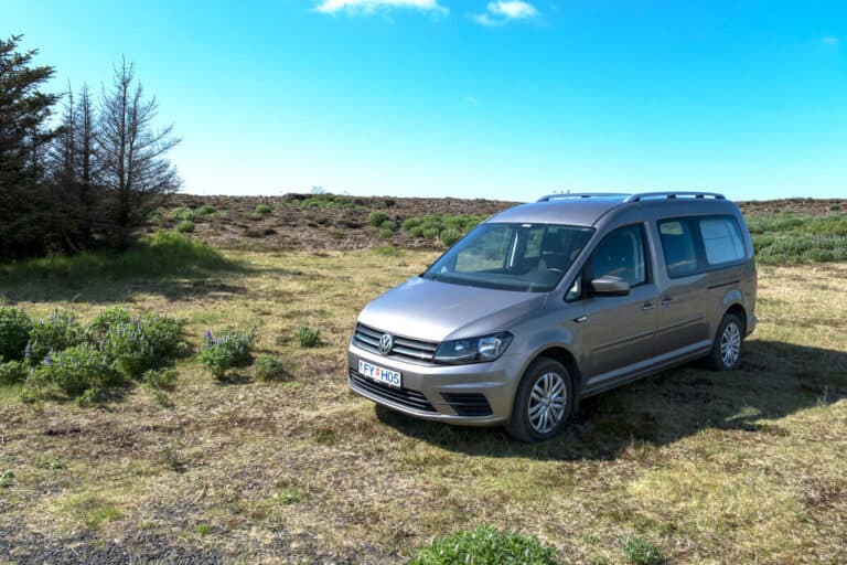 VW Caddy camper rental, budget travel