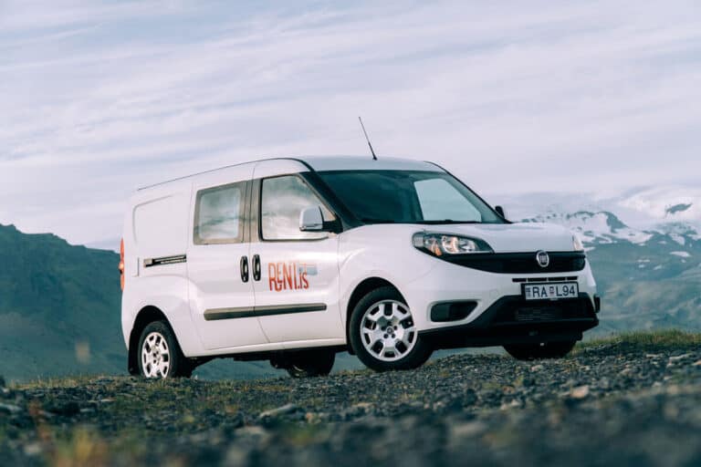 Fiat Doblo Maxi camper van, Budget travel Iceland