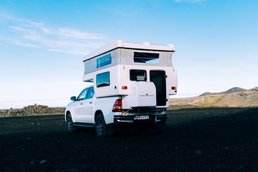 rent Toyota Hilux 4×4 Campervan iceland landscape