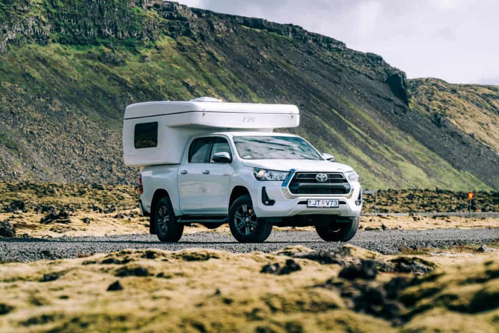 rent Toyota Hilux 4×4 Campervan Iceland Ring Road travel