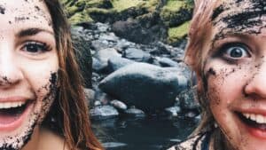 Fun at the hidden hot spring Fun at the hidden hot spring