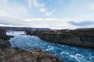 Goðafoss in September Goðafoss in September