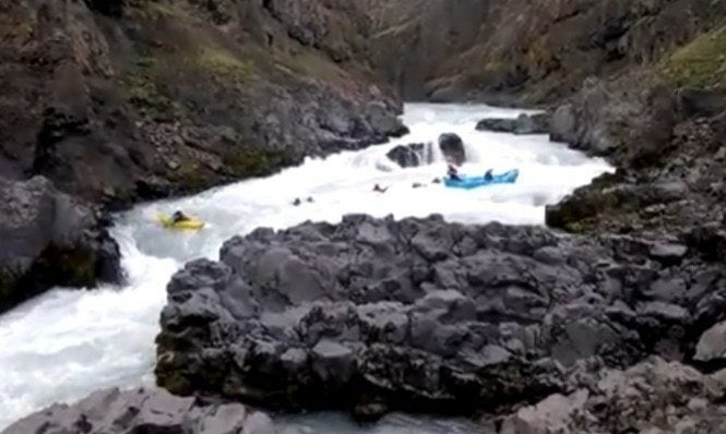 kayaking in Iceland