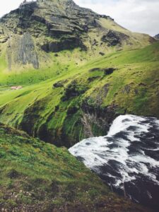 On top of Skógafoss waterfall On top of Skógafoss waterfall