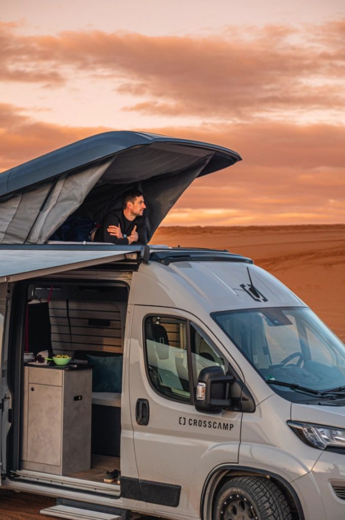 Rent crosscamp flex 541 camper van pop up roof tent