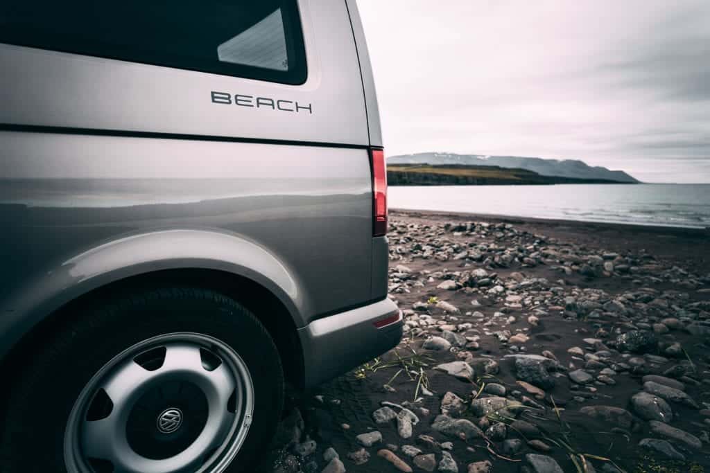 rent.is VW california camper van rear view