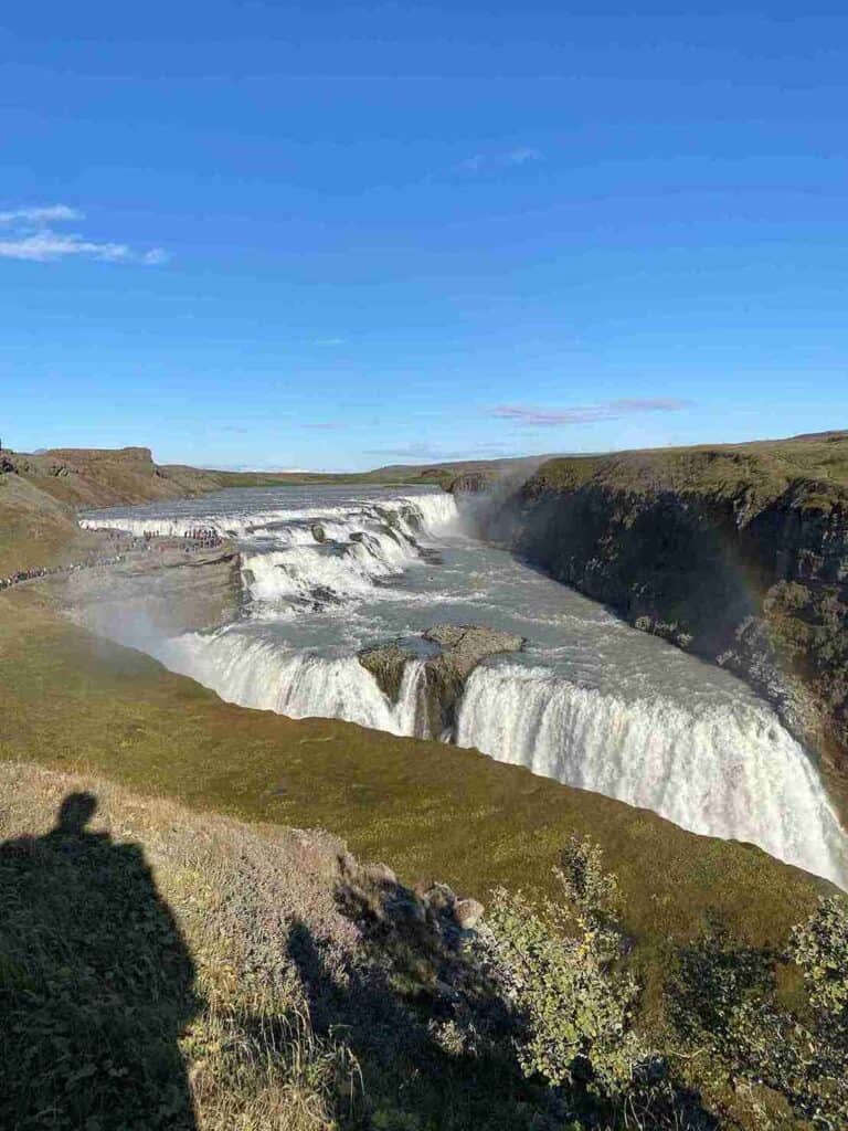 The gullfoss Waterfall