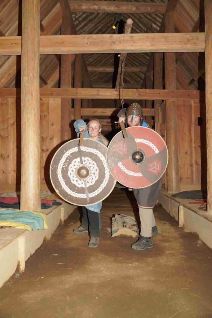 Dressed as Icelandic vikings